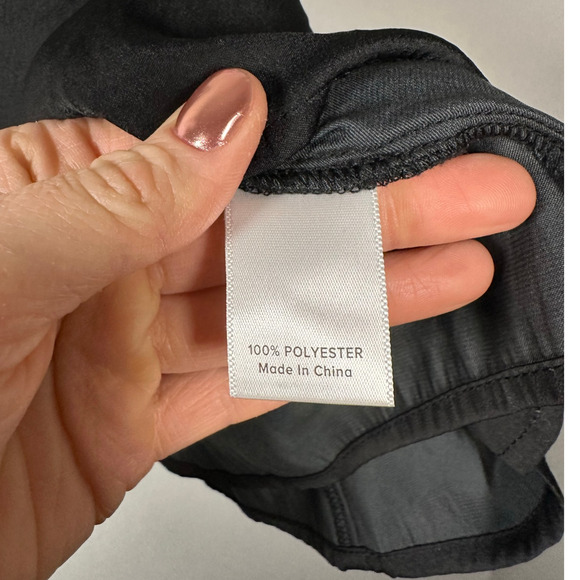 Allison Joy Black Flowy Adjustable Strap Scoop Neck Sleeveless Blouse Women's XL - Picture 5 of 7